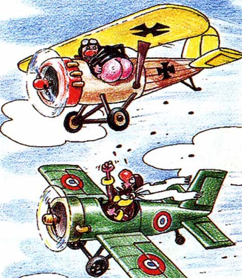 воздушный бой первых авиаторов